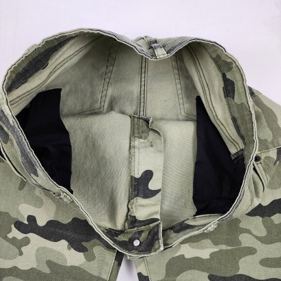 Nili Lotan Jeans Womens 16 Green Camo Ankle Denim (36x26) - Picture 5 of 9